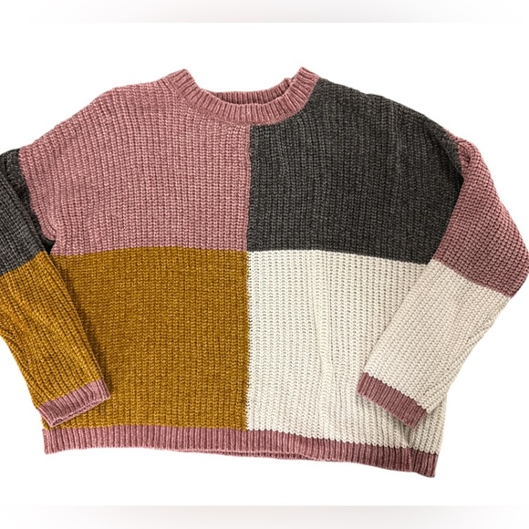 Absolutely Famous Sweater Color Block - Picture 1 of 7